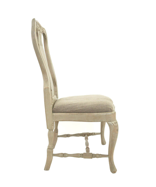 Bondrokoko stol, med klädd sits